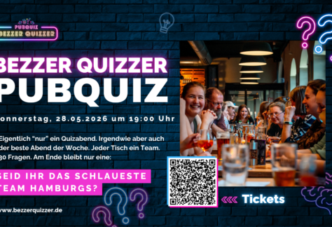 Pubquiz Hamburg im SQ21 Gasthaus mit Teams, Fragen und Quizabend Atmosphäre.